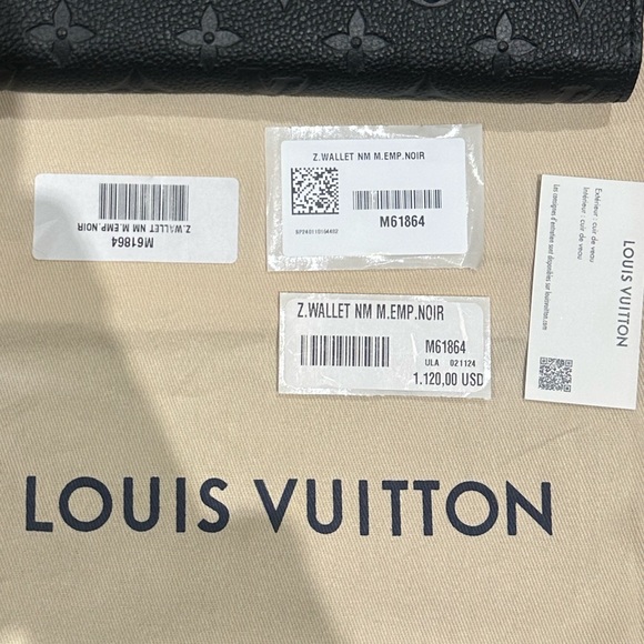Louis Vuitton Black Zippy Wallet - Picture 3 of 6